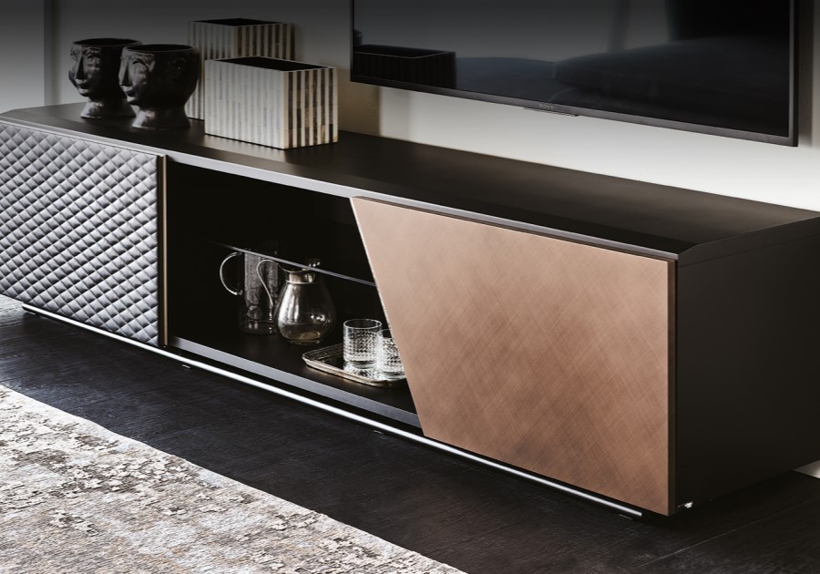 Έπιπλο τηλεόρασης Δερμάτινο ASTON TV | More Design