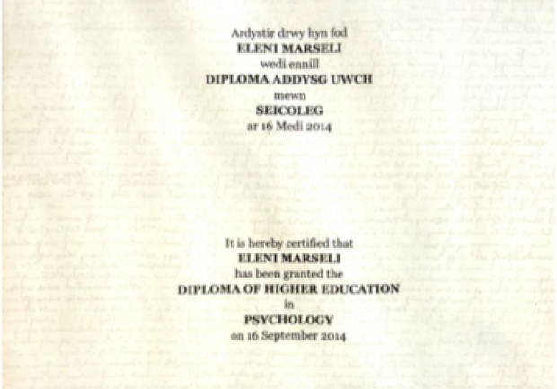 Μαρσέλη Ελένη Msc | Ψυχοθεραπεύτρια | Πάτρα | Πτυχίο 3